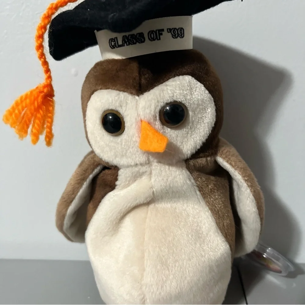 3/25$(Mix) TY Wise Graduation Owl Beanie Baby Mint Rare Retired 1998 NWT - Picture 6 of 13